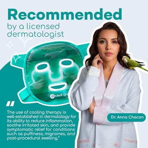 Medi Grade Cooling Face Mask and Eye Mask Set, ChillGel Gel Ice Pack Duo — view 4