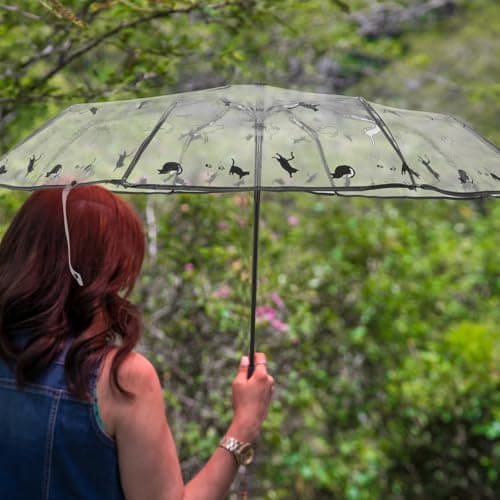 SOIMISS Lightweight Iron for Hanging and Travel for Compact out Sturdy Automatic to Folding Umbrella Portable Easy Store Pvc Materials Women Rain — view 5