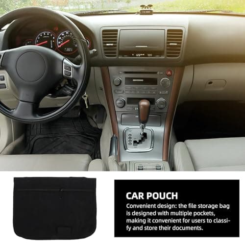 NULYLU Car File Storage Organiser Pouch, Portable Oxford Cloth Document Bag — view 6