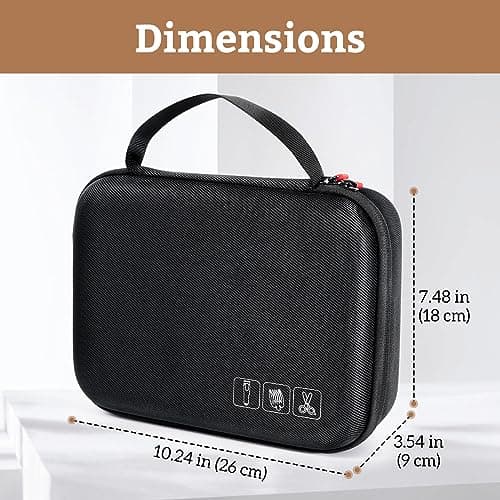 ProCase Hard Travel Case for Hair Clippers -Black — view 4