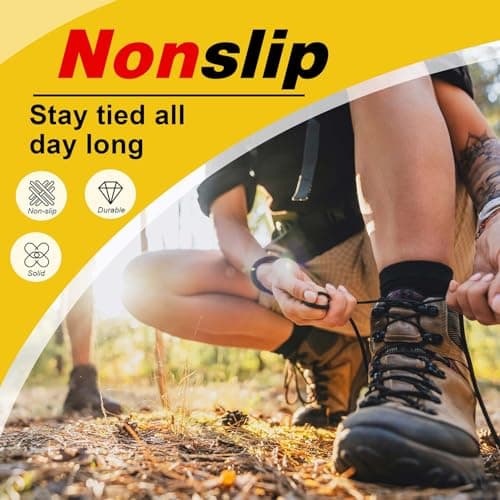 VSUDO 130 cm Round Dark Grey Boot Laces, Grey Trainer Laces, 1 Pair — view 4