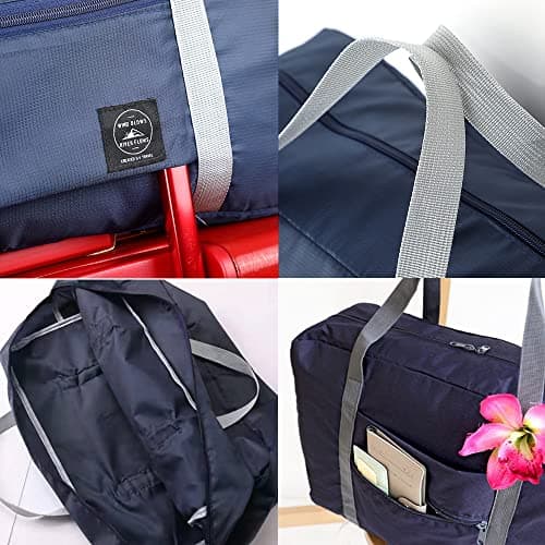 Cabin Bag 45x36x20 for Underseat Travel Bag Holdall Bag Carry on Hand Luggage Weekend Bag Packable Travel Duffel Bag,Sports Fitness Luggage (Gold M) — view 4
