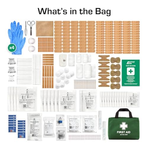 320 Piece Premium First Aid Kit Bag - Includes Eyewash, 2 x Cold (Ice) Packs and Emergency Car Blanket for Home, Office, Caravan, Workplace, Travel — view 3
