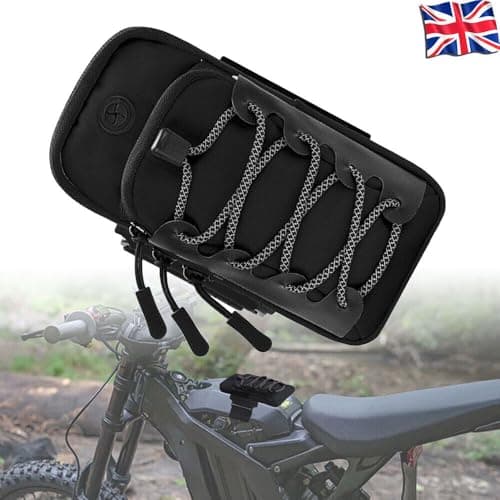 WEISIPU Waterproof Motorcycle Handlebar Bag,Motorcycle Battery Cover Storage Cloth BagUSB Charge Hole, Motorbike Storage Accessory Pouch Fit For Sur-ron Light Bee X Segway — view 4
