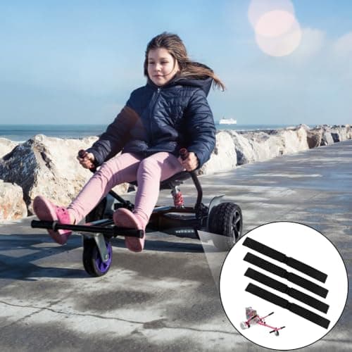 4 Hoverboard Kart Straps with Heavy Duty Buckle Adjustable Go Kart Seat — view 3