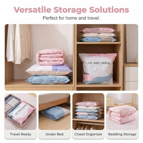 No‑Pump Vacuum Storage Bags, Vakuumbeutel ohne Pumpe, Vakuum-Aufbewahrungsbeutel, platzsparende Versiegelungsbeutel,3D-Vakuum-Aufbewahrungsbeutel Ohne Pumpe, Bettdecken & Reisen (5PC,100 * 80 * 30cm) — view 6