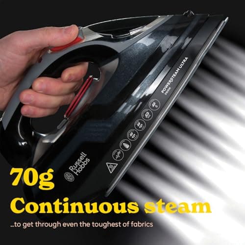 Russell Hobbs Steam Iron, 3100W, 210 g and min Extra Steam Boost, 350ml — view 4