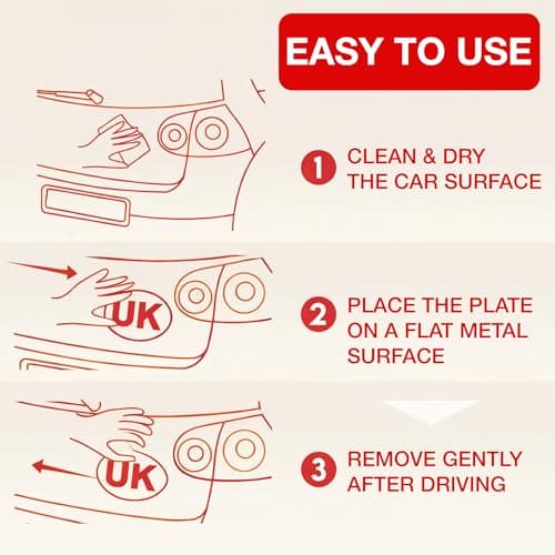 Navoys UK Magnetic Car Sticker for Europe, 1 Pack, EU Road Travel — view 5