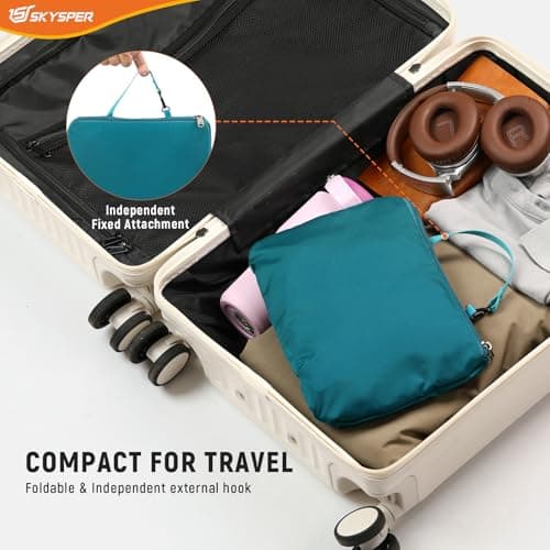 SKYSPER Lightweight Travel Backpack Anti-Theft RFID Foldable Daysack for Women Men, 20L Small Hiking Daypack Packable Rucksack — view 5