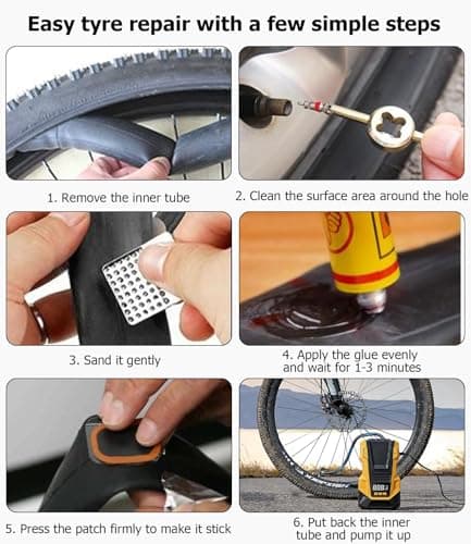 Bike Tire Repair Tool Kit For Travel, 17 In 1 Bicycle Tool Kit, Travel Camping With Storage Bag, Bicycle Tool Used For Mountain Bike And Road Bike — view 3