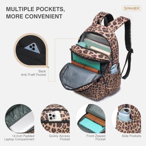 SPAHER Cabin Bag 40x20x25 Ryanair Travel Backpack Underseat Hand Luggage — view 4