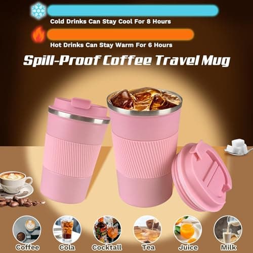 KANGSIT Travel Mug, Insulated Coffee Cup, 380ml — view 3