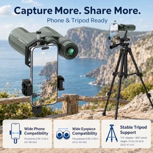 14x45 Binoculars for Adults High Powered HD Binoculars — view 5