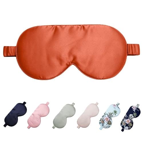 OWITER Blackout Sleeping Eye Mask Super Smooth Eye Cover for Sleeping (Orange)