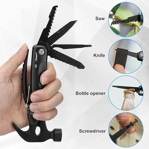 Foyscr Multi Tool for Men - Ideal for Dads, Survival Gear Essential, Camping Accessories - Perfect for His Birthday, Christmas & Valentine’s Day — view 4