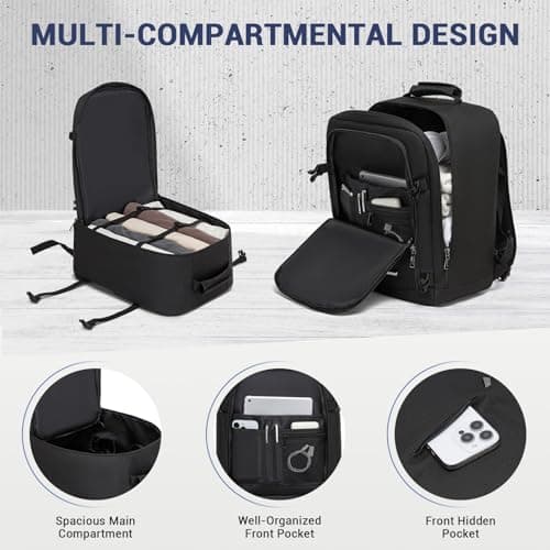 Kono Ryanair Cabin Bags 40x30x20 Underseat Carry on Travel Backpack — view 3