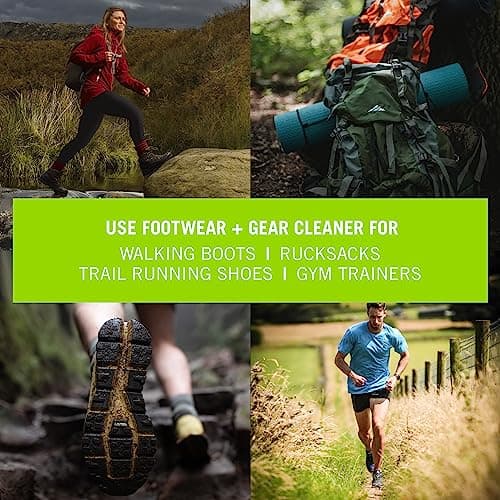 Grangers Footwear + Gear Cleaner | 275ml | Spray-On Cleaning For Walking Boots, Running Shoes & All Outdoor Footwear, Bluesign Approved & Suitable For GORE-TEX — view 4