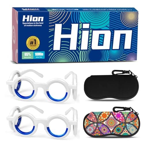 Motion Sickness Glasses, Car Sickness Glasses,Relieve Carsickness Airsickness Seasickness Glasses,Anti Nausea Vertigo Glasses, No Lens Liquid Glasses for Adults or Kids(2Pairs)