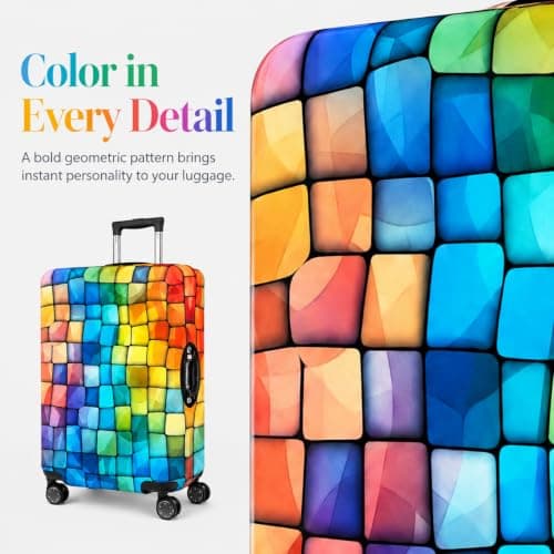 Elastic Luggage Cover 29-32 Inch XL, Dustproof Stretch Suitcase Protector — view 3
