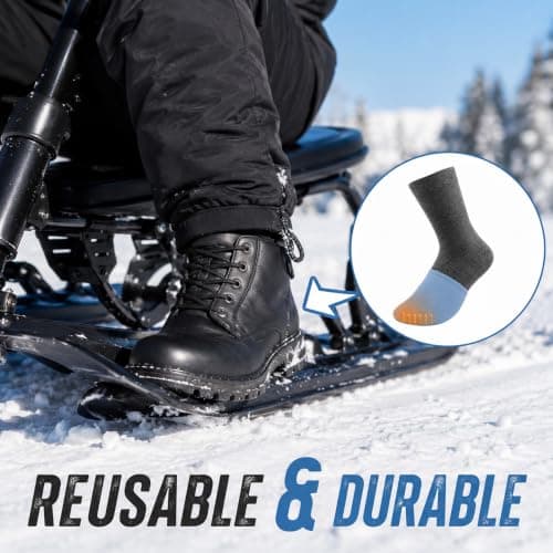 2 Pairs 3mm Neoprene Toe Warmers, L Size Blue Toe Covers Toe Warmer Booties — view 6
