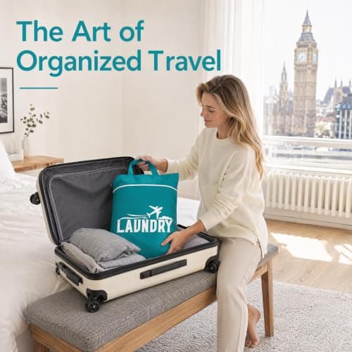 3 PCS Large Travel Laundry Bag, Travel Laundry Bag with Handle — view 5
