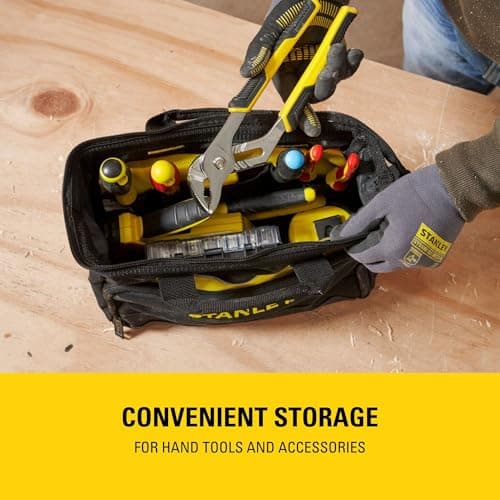 STANLEY 12in Heavy-Duty Multi-Pocket Storage Tool Bag, 1-93-330 — view 3