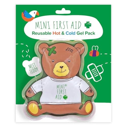 Mini First Aid Essentials Bundle – Mini First Aid Kit (90 Items) Kids First Aid Kit for Travel, Home, Office & Camping - Teddy Hot & Cold Gel Pack & Paediatric First Aid Made Easy Book — view 5