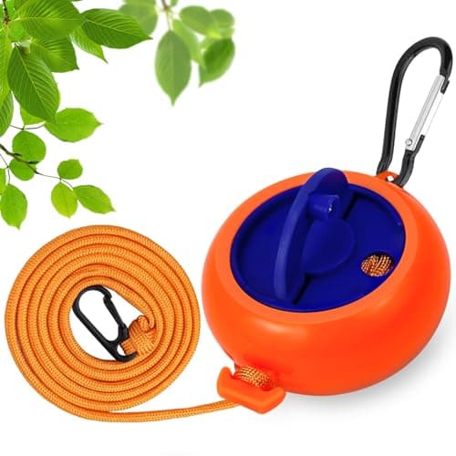 Retractable Travel Clothes Line 10m Portable Laundry Rope Camping Flip Hand Crank Washing Line Clothes Hanger Adjustable Drying Lines (Orange)