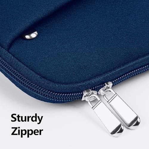 BAAGOAZ Laptop Sleeve 14 Inch Protective Case with Front Pocket, Navy Blue — view 5