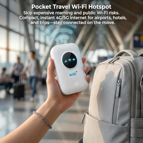 5G Portable WiFi 6 MiFi Hotspot,Mobile WiFi Router 5G,Portable WiFi Router — view 3