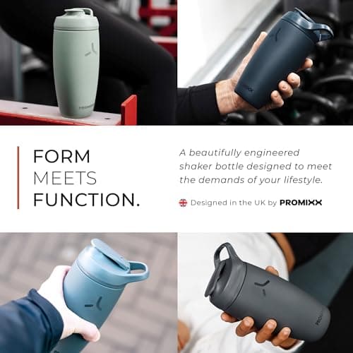 PROMIXX Pursuit Insulated Steel Shaker Bottle 550ml, Graphite Gray — view 2