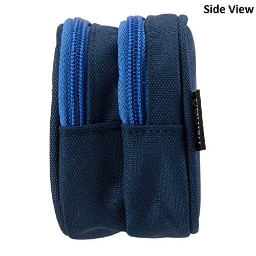 YONZONE Pencil Case, Large Capacity Pencil Cases Big Storage Pencil Bag Pen Pouch for Boys Girls, Portable Office Stationary Organiser Supplies Makeup Bag with 3 Multi Compartments, Navy Blue — view 4