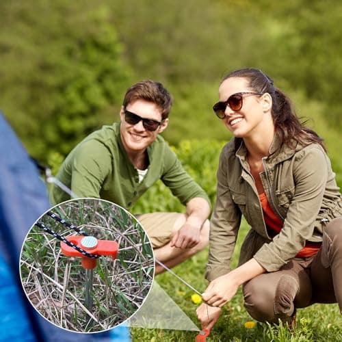 Saerryor 10 Pack Tent Pegs Metal Heavy Duty Camping Pegs — view 5