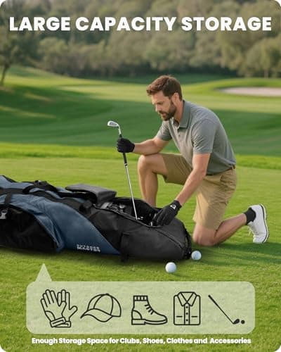 OutdoorMaster Padded Golf Travel Bag with Reinforced Wheels — view 4