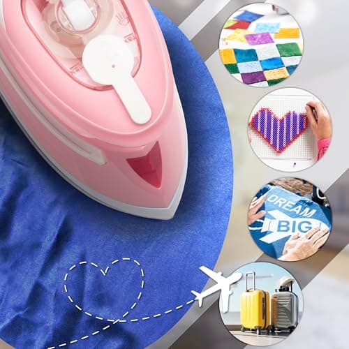 Duronic Travel Iron SI4 PW Portable Steam Irons with Dual Voltage Lightweight Electric Mini Iron with Ceramic Plate 420W Compact Iron for Travelling Sewing & Holidays — view 6