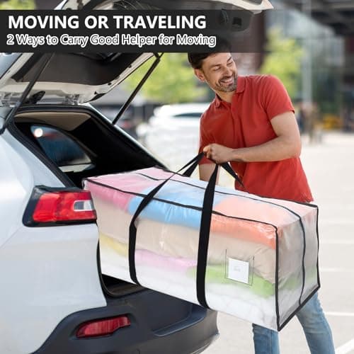 Dntorx 4 Pack 120L Moving Bags Heavy Duty Storage Bag Dorm Moving Essential — view 6