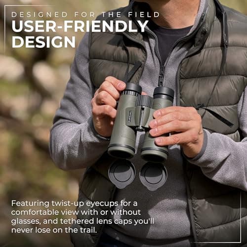 PURSUAL Forefront 10x42 Binoculars for Adults - Powerful Long-Range Bird Watching Binoculars with BaK-4 Prism, Multi-Coated Lenses - IPX7 Waterproof Fogproof Optics for Safaris, Hiking & Tracking — view 4