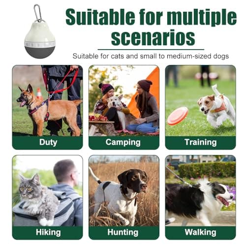 Dog Water Bottle,200ML Leakproof Pet Travel Bottle with Foldable Silicone Body & Hanging Buckle for Small Pets Outdoor Walking Hiking Travel — view 6
