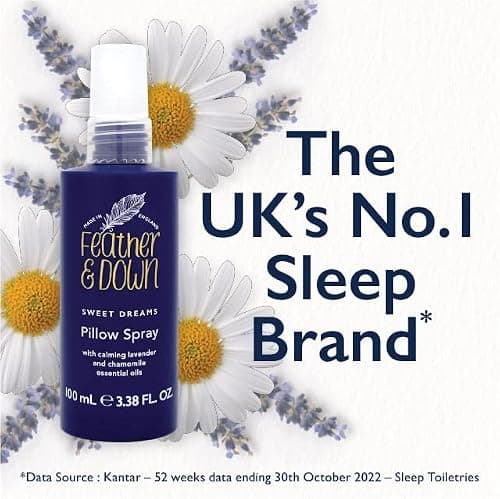 Feather & Down Straight to Sleep Gift Set (50ml Pillow Spray & 50ml Body Lotion) - The perfect sleep duo, infused with lavender & chamomile essential oils. Vegan Friendly & Cruelty Free. — view 4