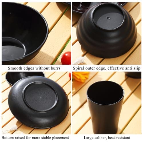 Kyraton Camping Utensils - Mess Kit for Travel, Picnic, Outdoor, Gear Include Knife, Spoon, Fork Cutlery Set, Cup, Bowl, Plate, Camping Essentials for 1 — view 6
