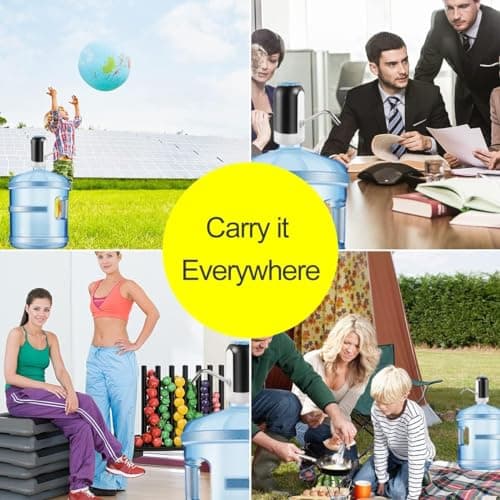 Water Dispenser, Electric Wireless USB Charging Water Bottle Pump — view 6