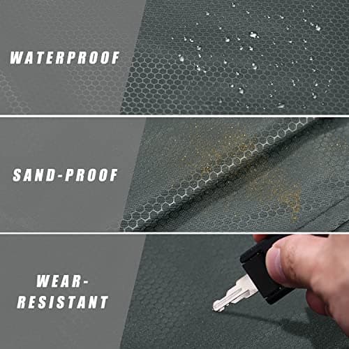 Odoland - Beach Mat - Nano Beach Blanket - Waterproof, Sand-Proof Picnic Mat - 110 x 160 cm - Portable and Lightweight for Camping, Picnics, Travel and Outdoor Events - Grey — view 3