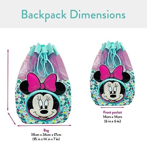 Disney Minnie Mouse Swimming Bag | Girls Minnie Mouse Swim Bag | Kids Drawstring Bag for Beach or Pool — view 5