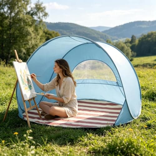 Portable Beach Shelter, 3-4 Person, UPF 50+ Tent — view 6