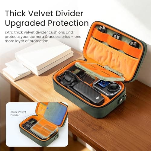 Sinyutia Travel Case for DJI Osmo Pocket 4P/4/3/Luna Ultra Accessories Pink — view 6