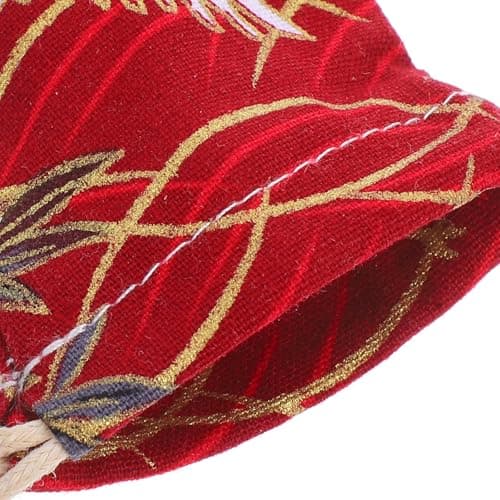 DRAFIDEEP Hand Fan Bag Case 4Pcs Japanese Style Drawstring Closure Lightweight Polyester Cotton for Personal Desk Fan and Travel — view 3