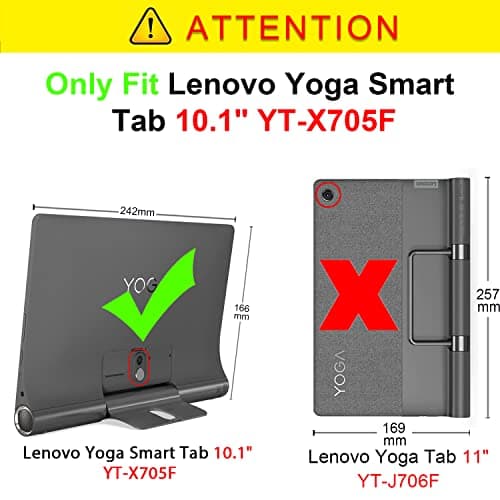 Fmway Case Cover for Lenovo Yoga Smart Tab YT-X705F 10.1 Inch Tablet 2019 with Stand Function — view 2
