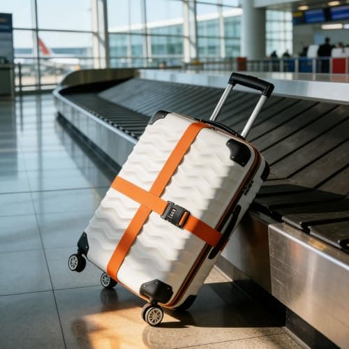 4 Pack Suitcase Straps with Lock, Adjustable Luggage Straps — view 6