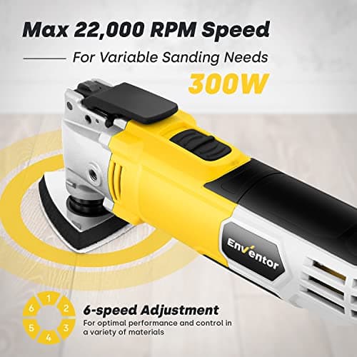 Enventor Oscillating Multi Tools, 300W 15000-22000 OPM, 6 Variable Speeds — view 3