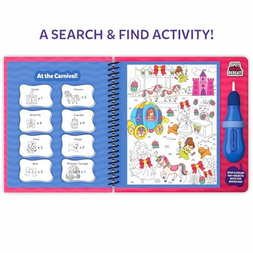 Skillmatics Water Spotter Unicorns & Princesses, Activity Book, Travel Toy — view 6